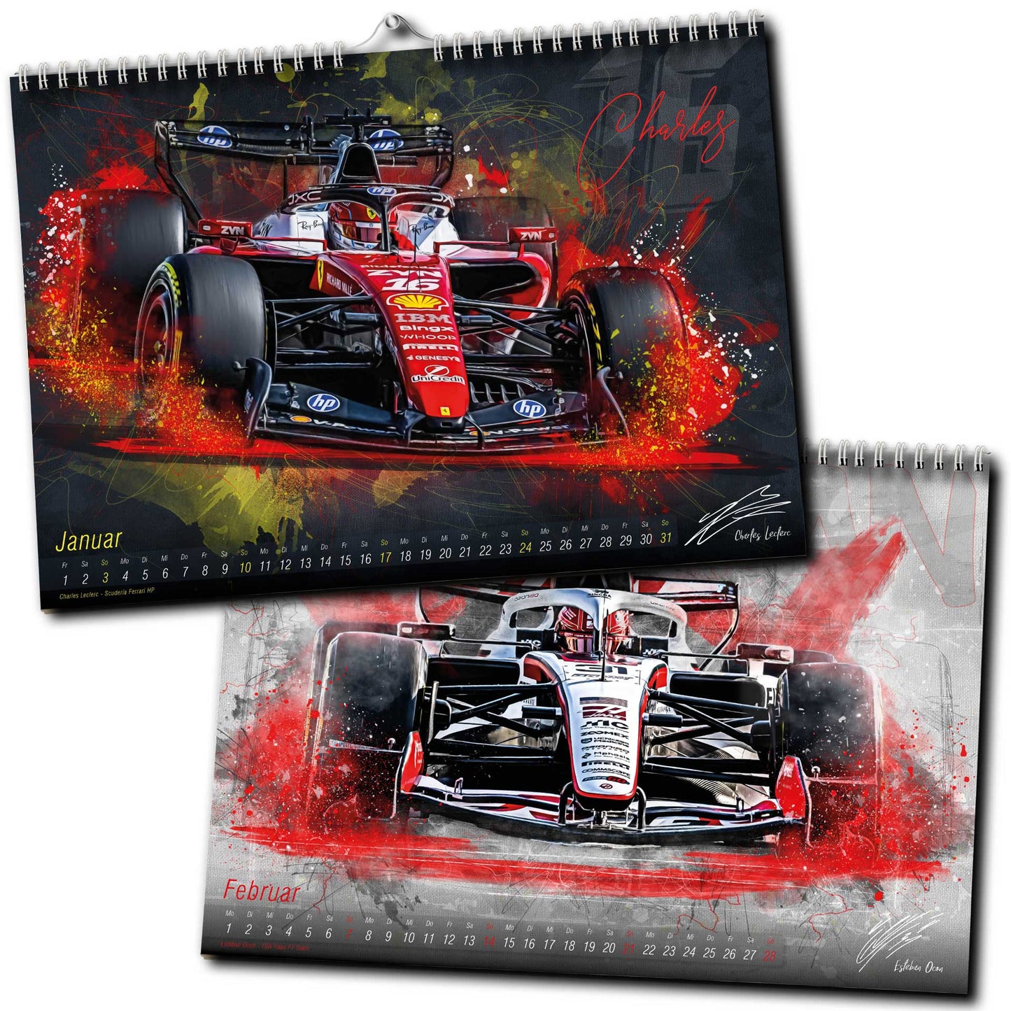 PITLANE1 | Formel 1 Kalender 2027 | DINA3 | Wandkalender Formel1 | ca. 42x30cm | Artwork Edition