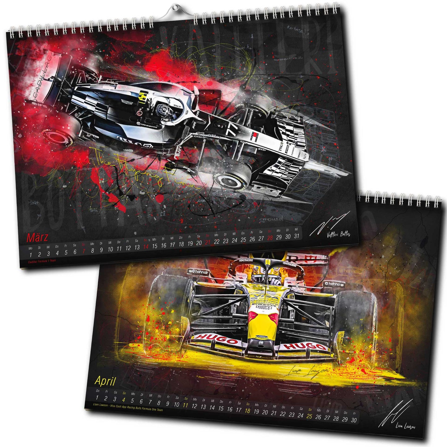 PITLANE1 | Formel 1 Kalender 2027 | DINA3 | Wandkalender Formel1 | ca. 42x30cm | Artwork Edition