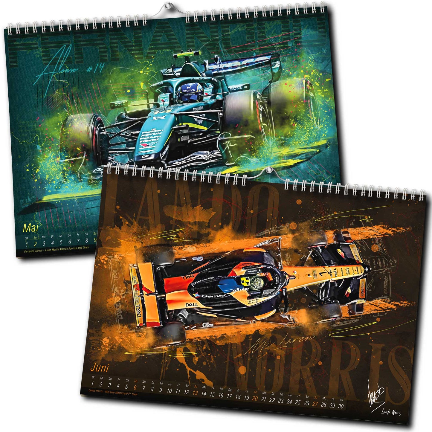 PITLANE1 | Formel 1 Kalender 2027 | DINA3 | Wandkalender Formel1 | ca. 42x30cm | Artwork Edition