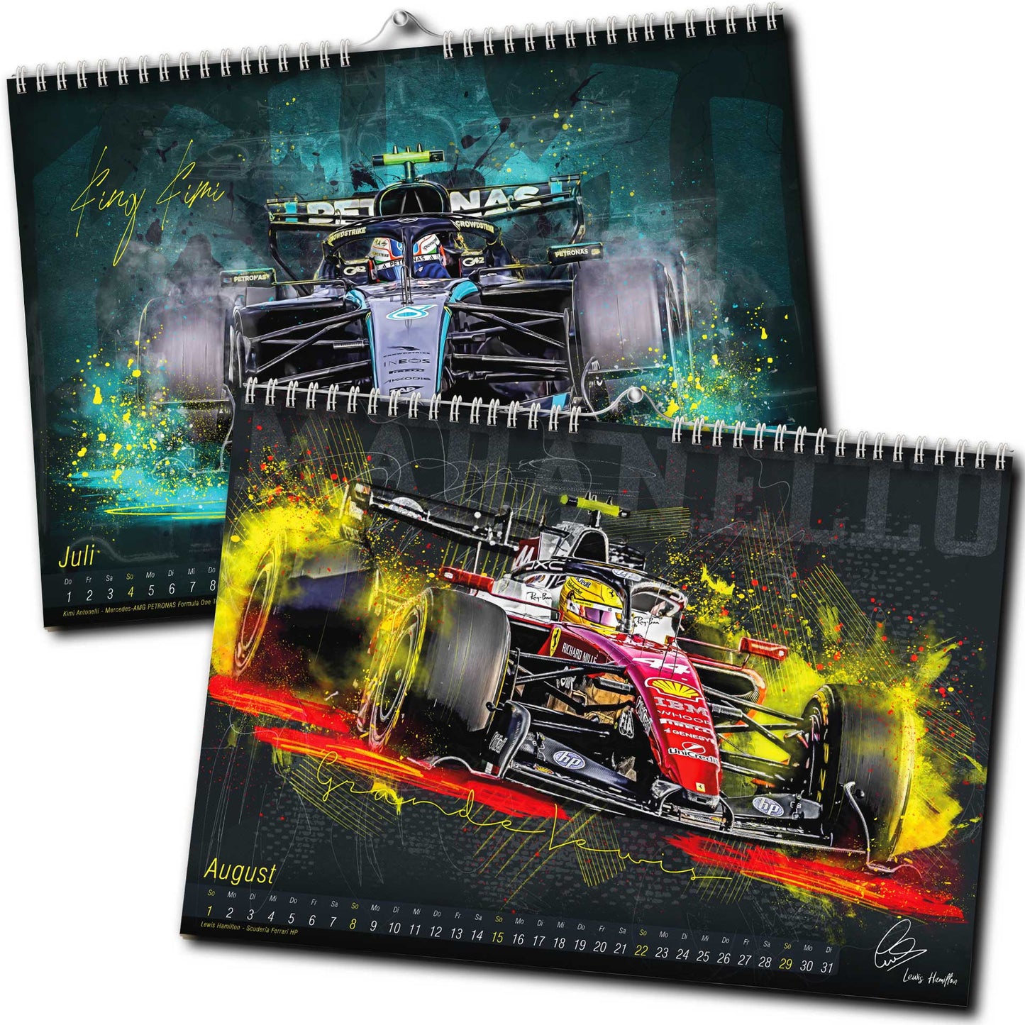 PITLANE1 | Formel 1 Kalender 2027 | DINA3 | Wandkalender Formel1 | ca. 42x30cm | Artwork Edition