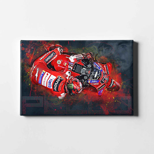Leinwand Kunstdruck - Francesco Bagnaia - "PECCO" - FB07