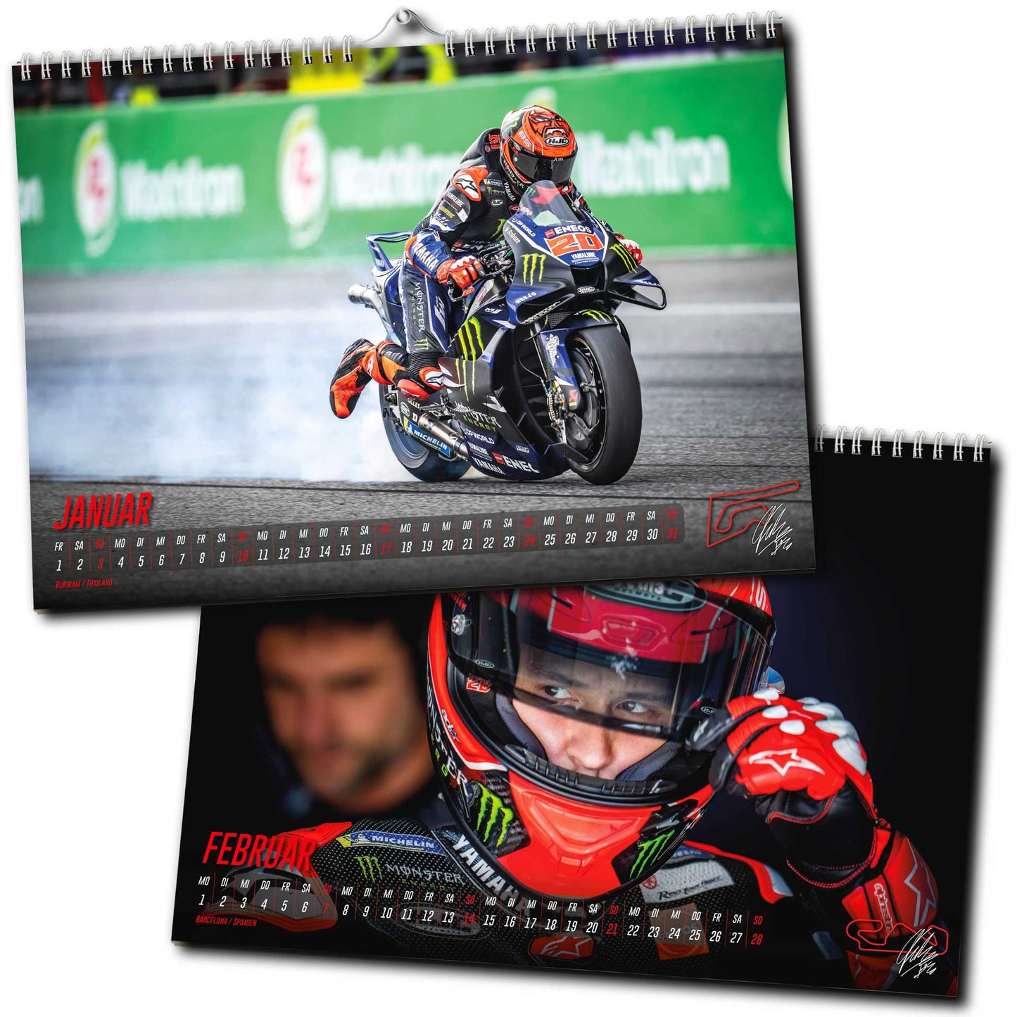 Fabio Quartararo Kalender 2027 | DINA3 | Wandkalender | ca. 42x30 | MotoGP Kalender