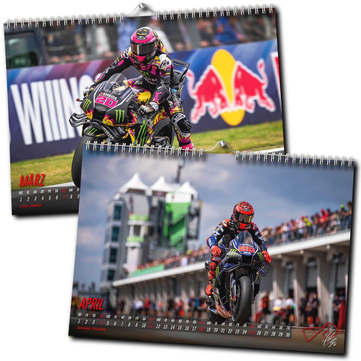Fabio Quartararo Kalender 2027 | DINA3 | Wandkalender | ca. 42x30 | MotoGP Kalender