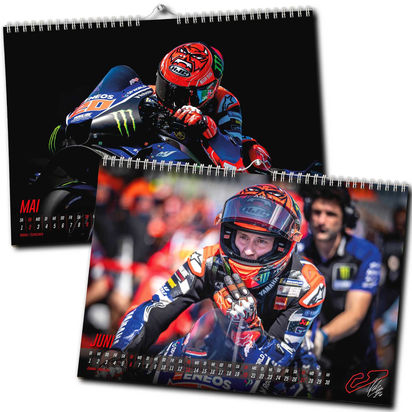 Fabio Quartararo Kalender 2027 | DINA3 | Wandkalender | ca. 42x30 | MotoGP Kalender