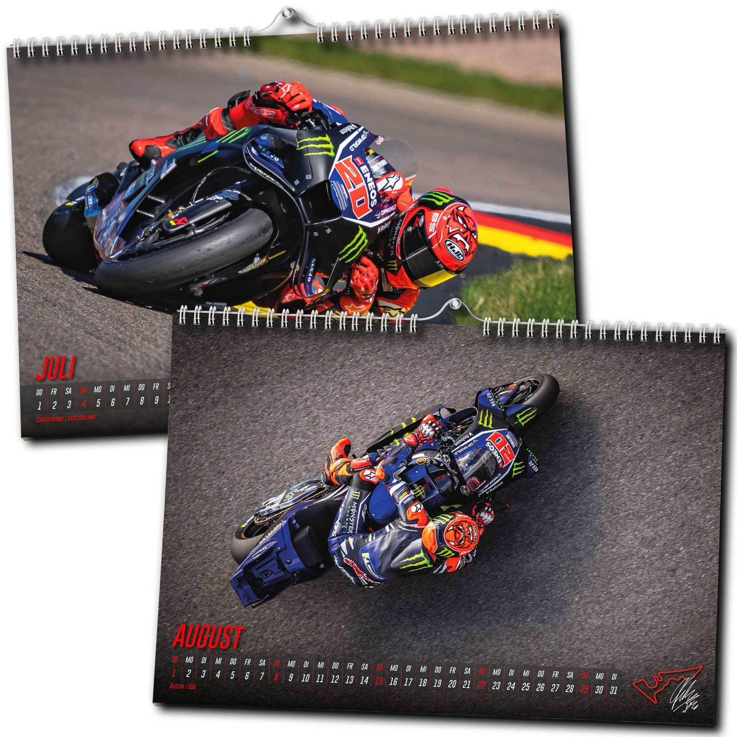 Fabio Quartararo Kalender 2027 | DINA3 | Wandkalender | ca. 42x30 | MotoGP Kalender