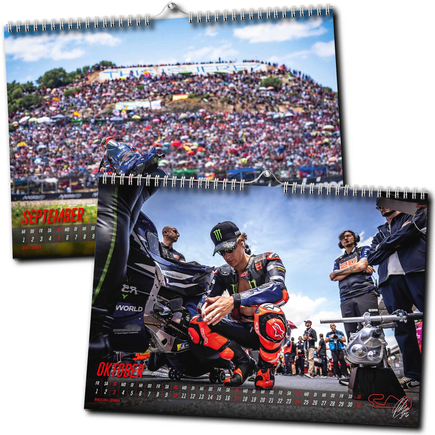 Fabio Quartararo Kalender 2027 | DINA3 | Wandkalender | ca. 42x30 | MotoGP Kalender