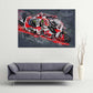 Leinwand Kunstdruck - Fabio Quartararo - "Yamaha-Devil" - FQ13
