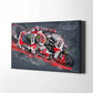 Leinwand Kunstdruck - Fabio Quartararo - "Yamaha-Devil" - FQ13