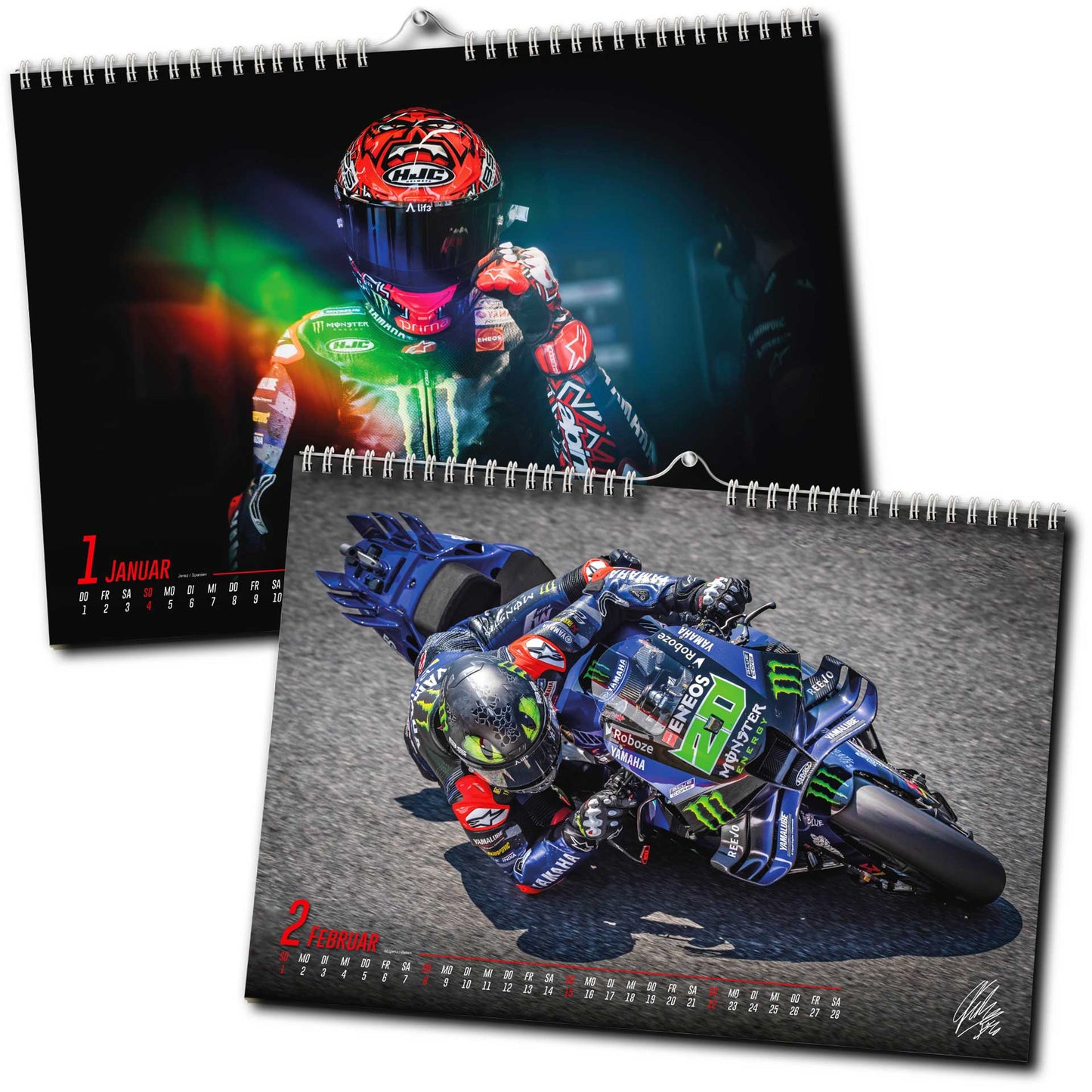 Fabio Quartararo Kalender 2026 | DINA3 | Wandkalender | ca. 42x30 | MotoGP Kalender