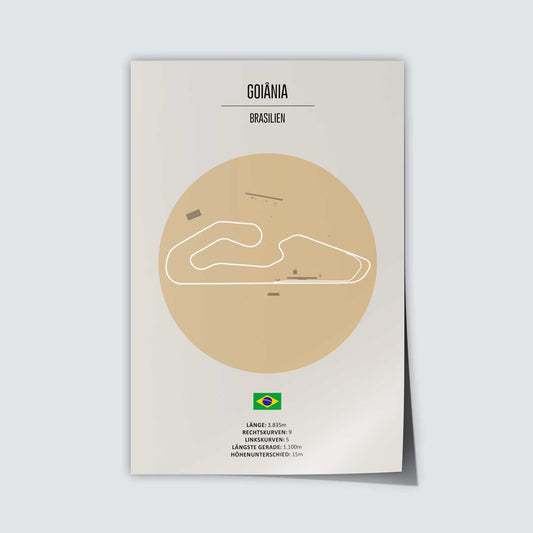 Poster der MotoGP Rennstrecke "Goiania"