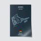 Poster der Grand Prix Rennstrecke "Hockenheim"