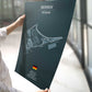 Poster der Grand Prix Rennstrecke "Hockenheim"