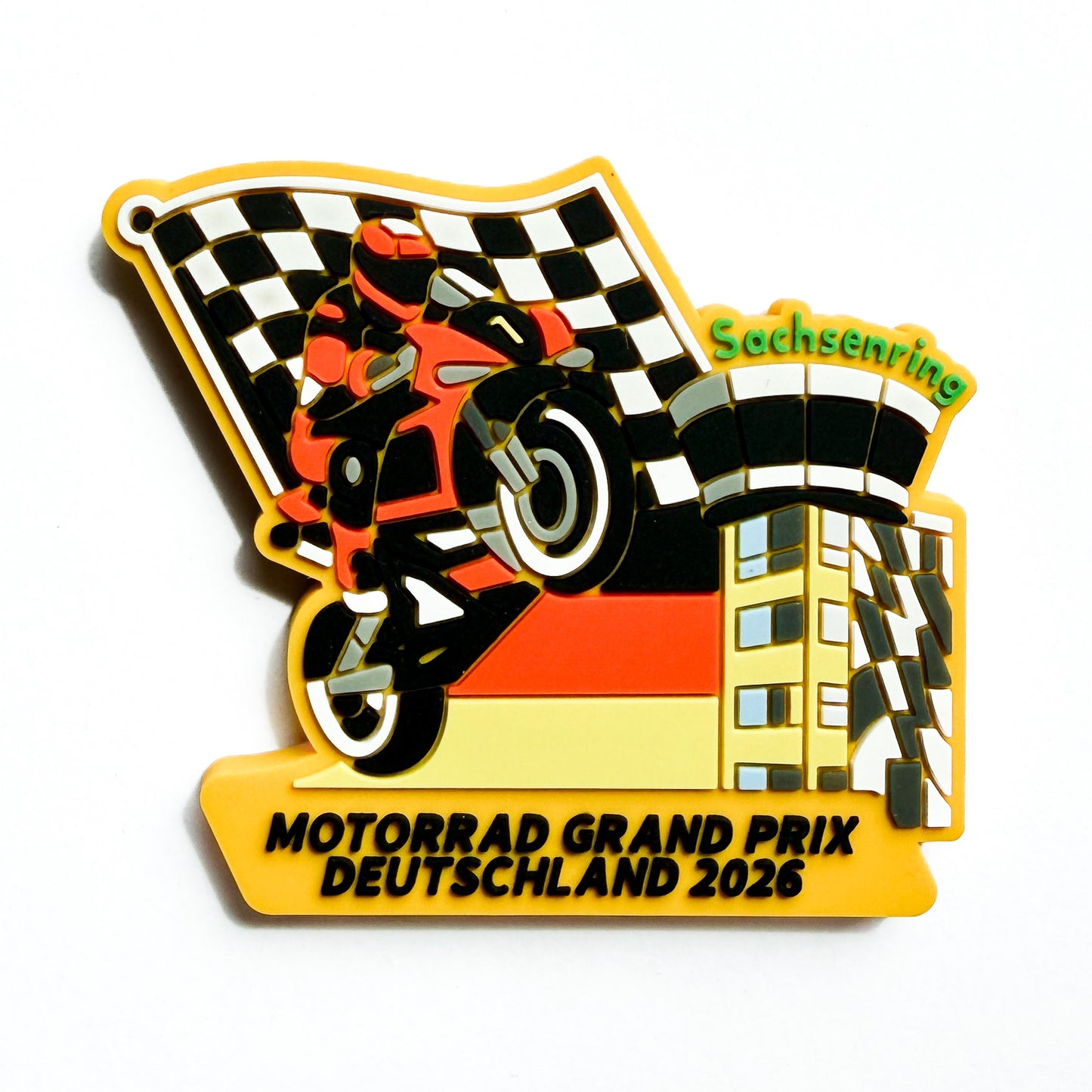 Motorrad Grand Prix Deutschland Kühlschrankmagnet - Sachsenring 2026