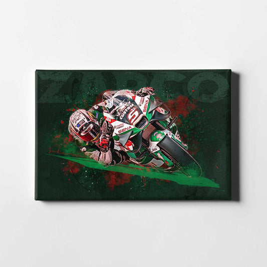 Leinwand Kunstdruck - Johann Zarco - "green hell"