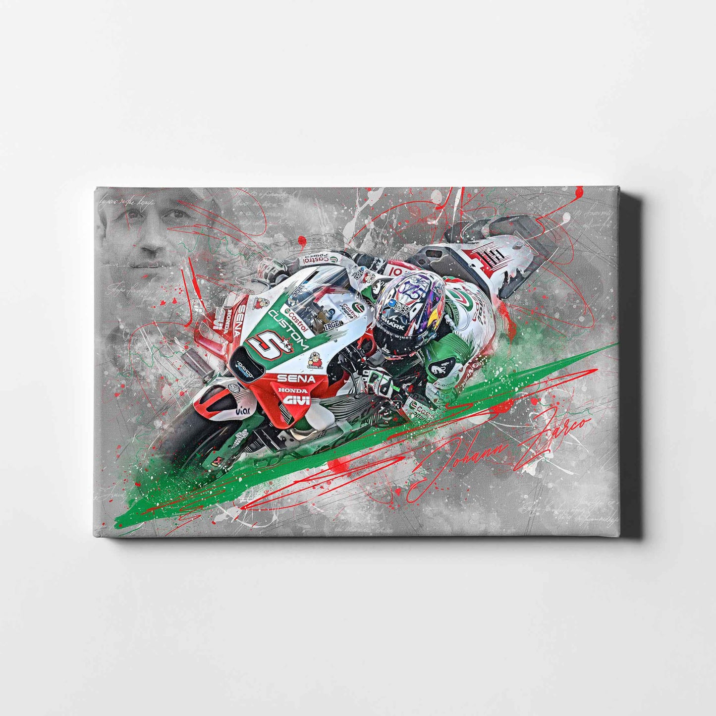 Leinwand Kunstdruck - Johann Zarco - "ridingART" - JZ05