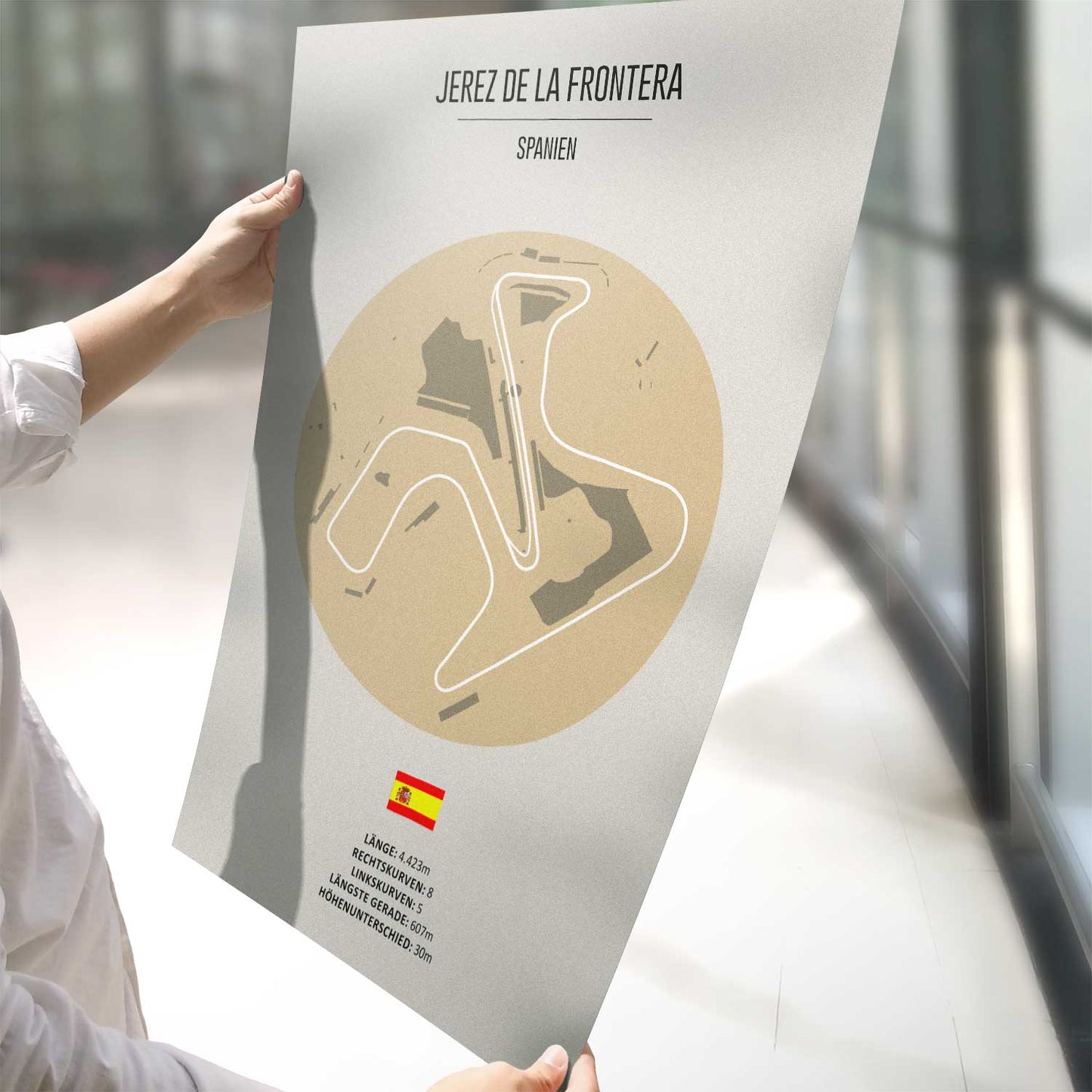 Poster der MotoGP Rennstrecke "Jerez de la Frontera"