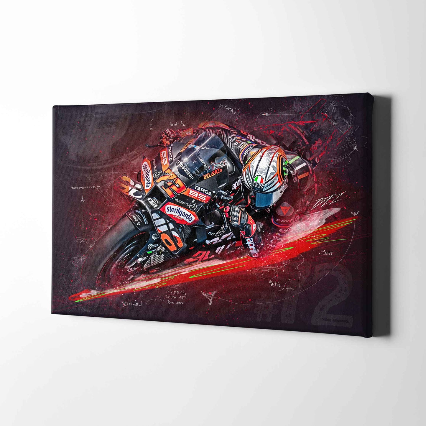 Leinwand Kunstdruck - Marco Bezzecchi - "BezzTec" - MB07