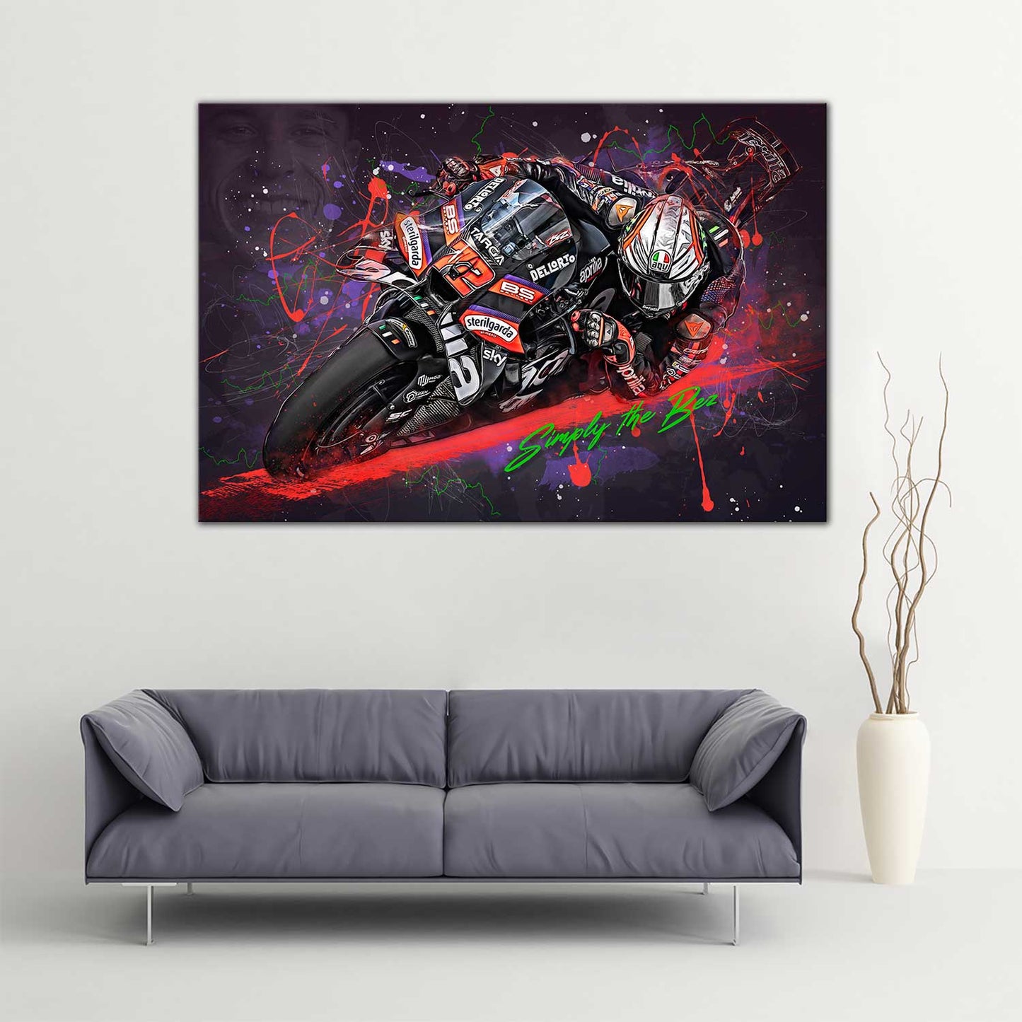 Leinwand Kunstdruck - Marco Bezzecchi - "simply the bezz" - MB08