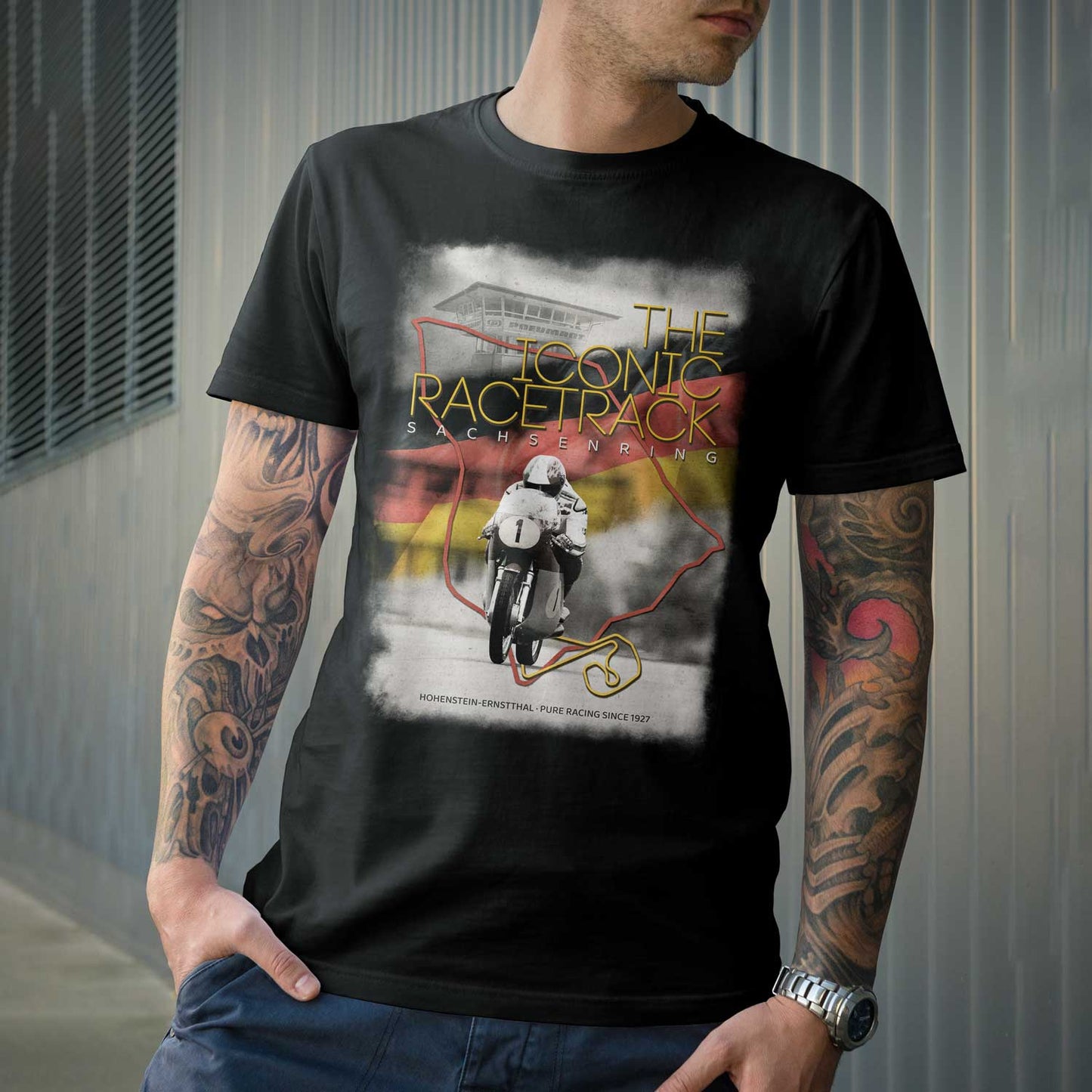 the iconic racetrack SACHSENRING - Shirt