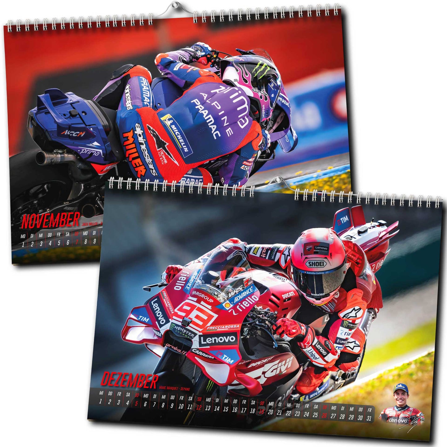 Motorrad Grand Prix Kalender 2027 - Premium Wandkalender - MotoGP