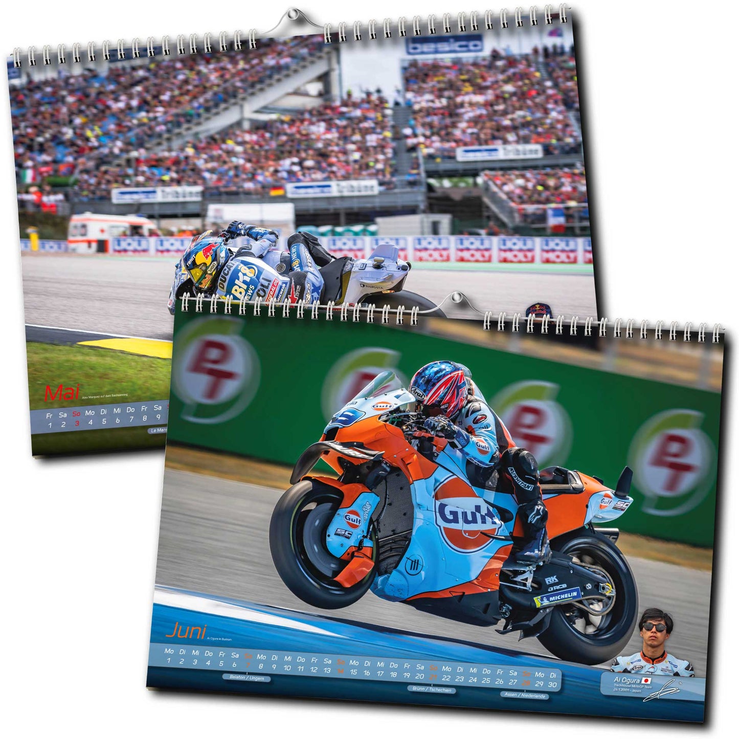 Motorrad Grand Prix Kalender 2026 - Premium Wandkalender - MotoGP