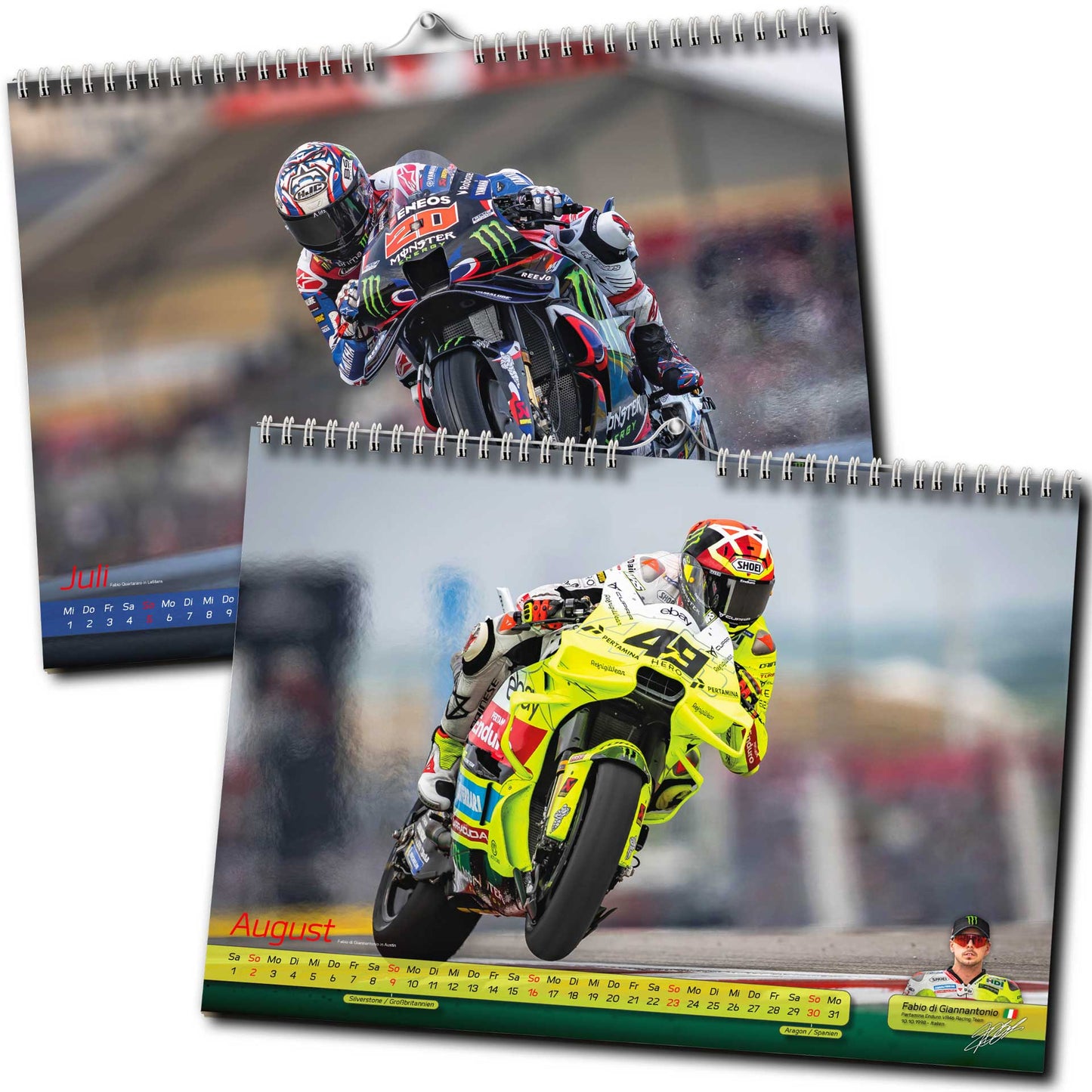 Motorrad Grand Prix Kalender 2026 - Premium Wandkalender - MotoGP
