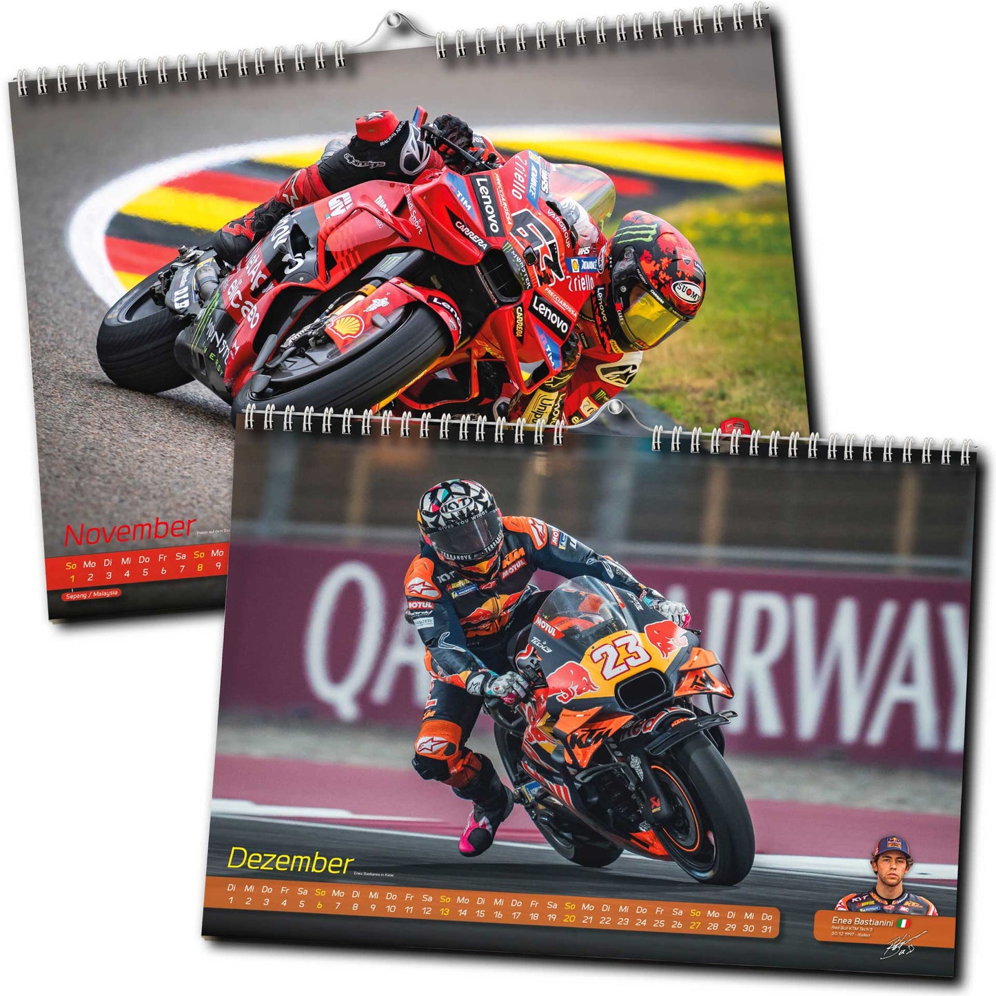 Motorrad Grand Prix Kalender 2026 - Premium Wandkalender - MotoGP