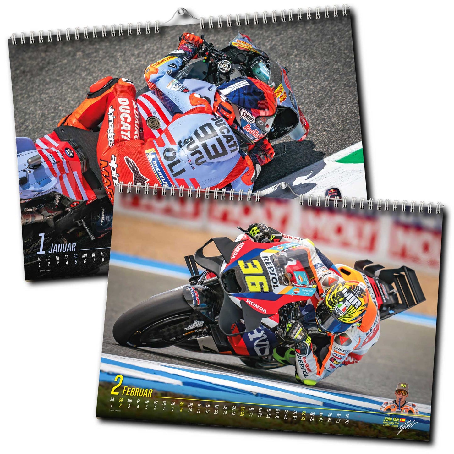 Motorrad Grand Prix Kalender 2025 - Premium Wandkalender - MotoGP