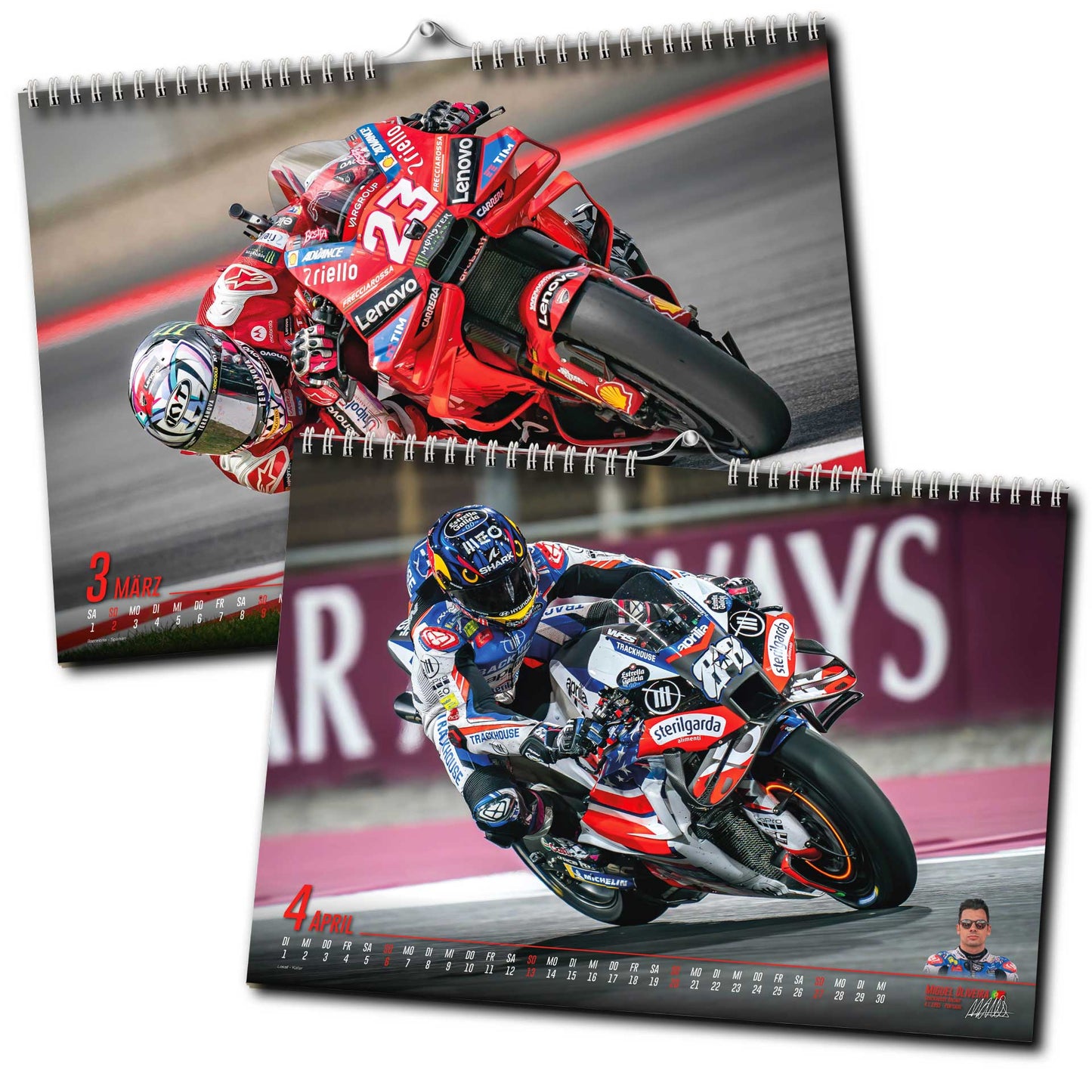 Motorrad Grand Prix Kalender 2025 - Premium Wandkalender - MotoGP