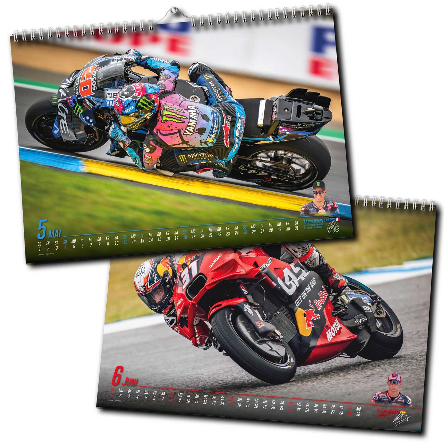 Motorrad Grand Prix Kalender 2025 - Premium Wandkalender - MotoGP