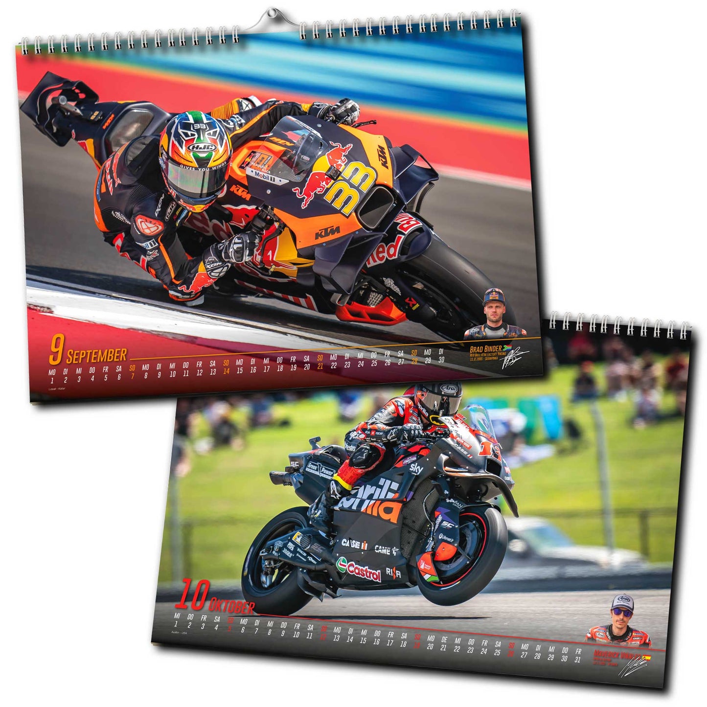 Motorrad Grand Prix Kalender 2025 - Premium Wandkalender - MotoGP