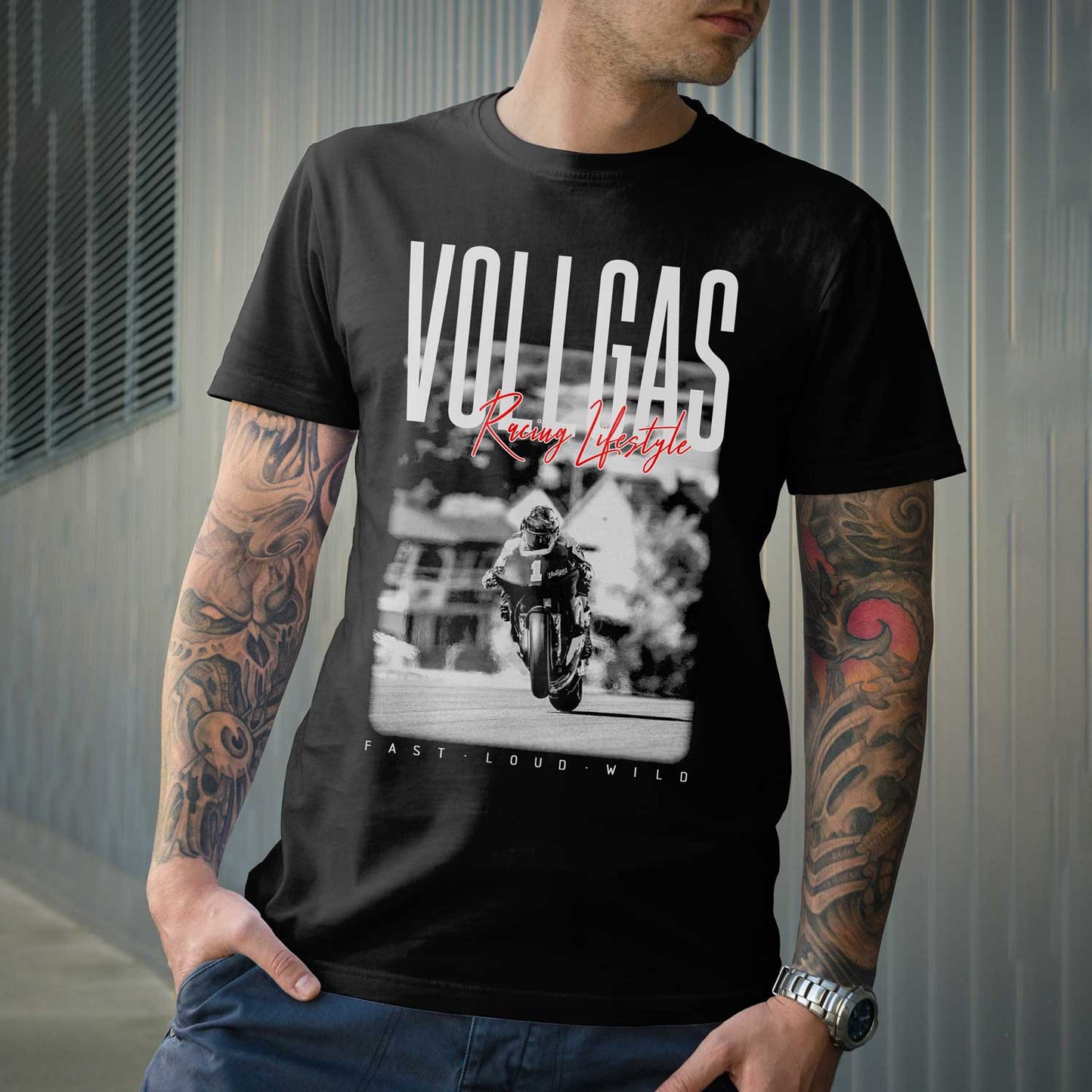 VOLLGAS - Racing Lifestyle - black edition - Shirt