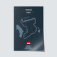 Poster der MotoGP Rennstrecke "Mandalika"