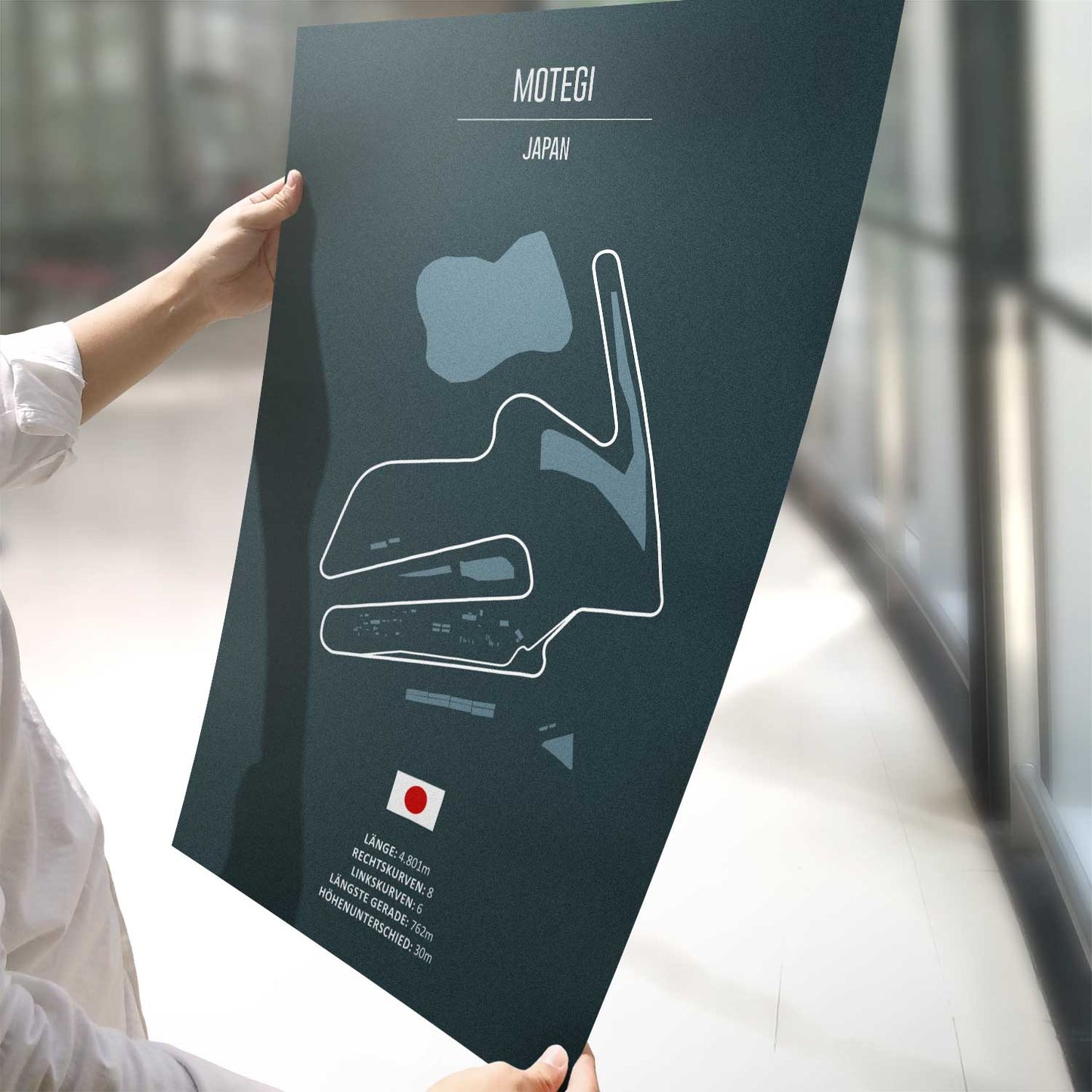 Poster der MotoGP Rennstrecke "Motegi"