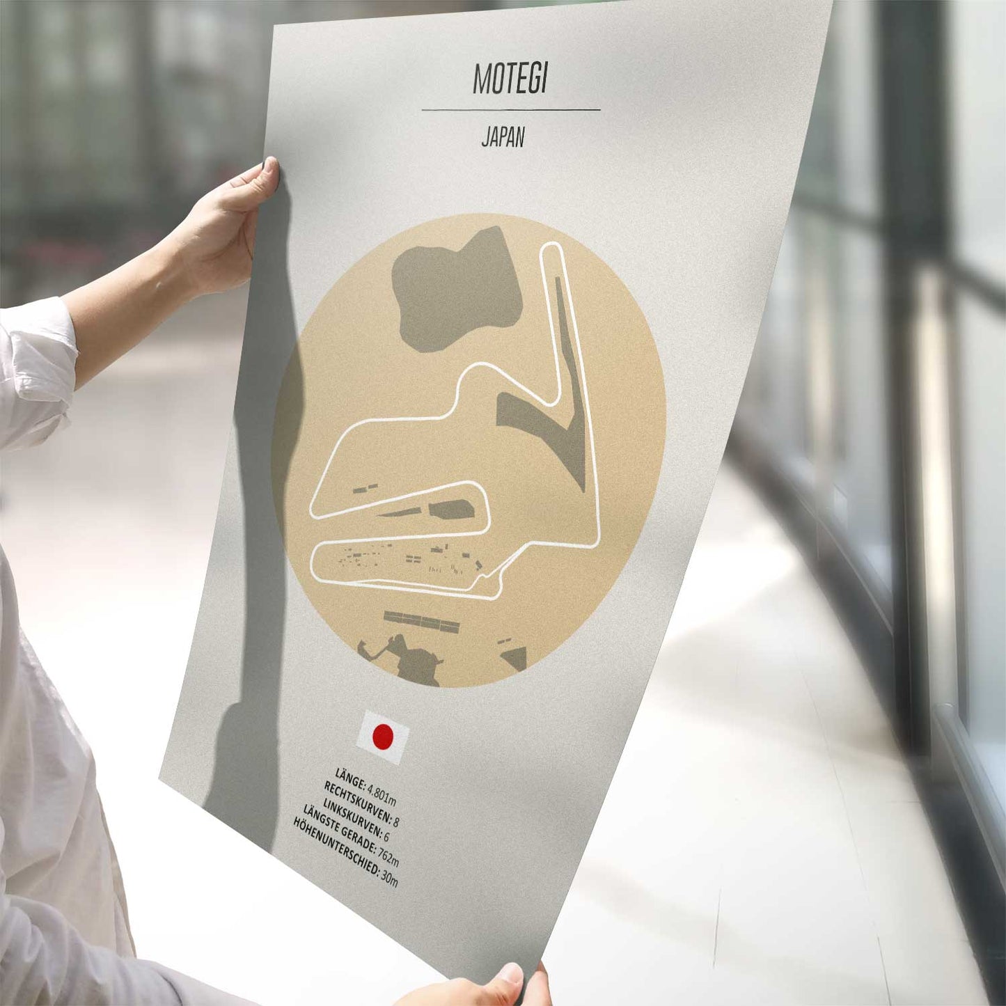 Poster der MotoGP Rennstrecke "Motegi"