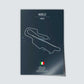 Poster der MotoGP Rennstrecke "Mugello"