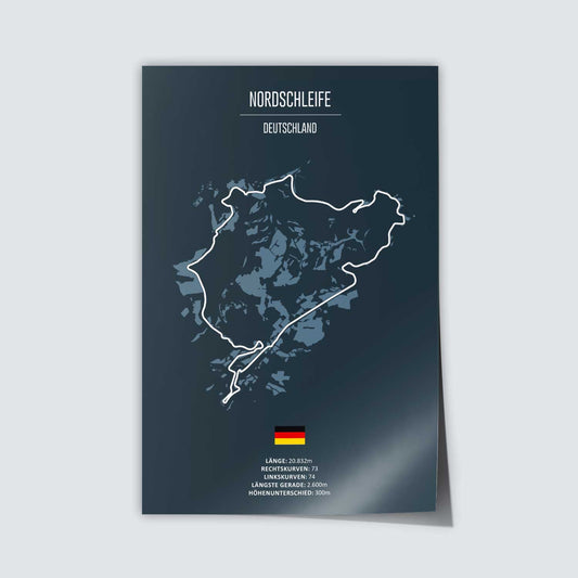 Poster der Rennstrecke "Nordschleife"