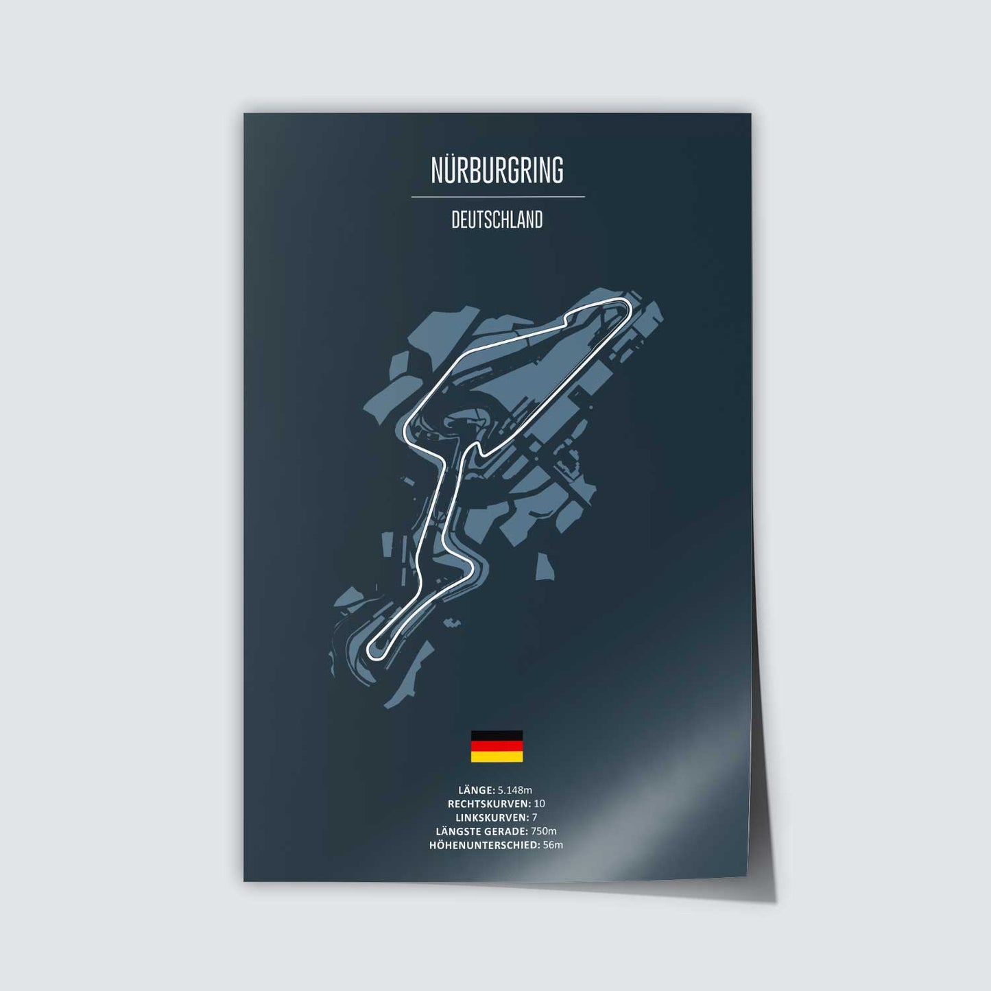 Poster Grand Prix Rennstrecke "Nürburgring"