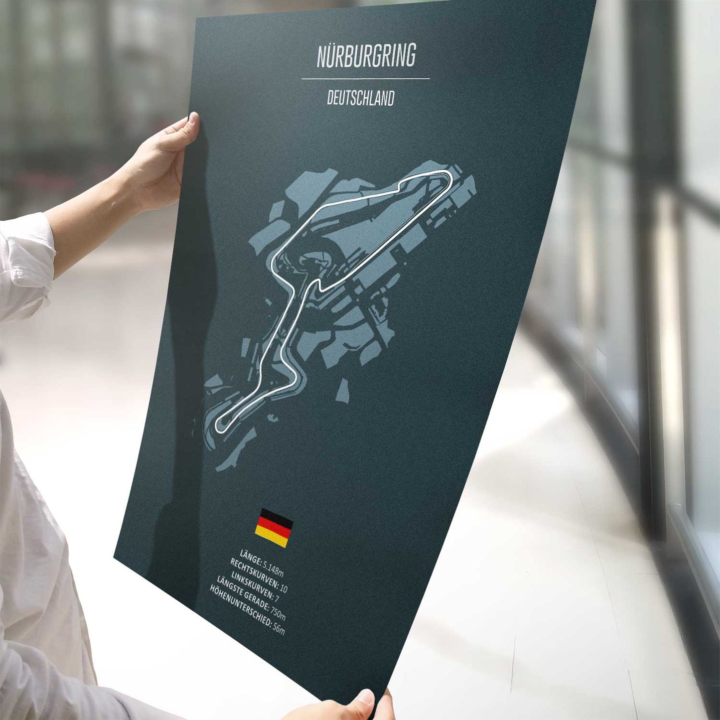 Poster Grand Prix Rennstrecke "Nürburgring"