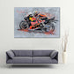 Leinwand Kunstdruck - Pedro Acosta - "speed37" - PA03