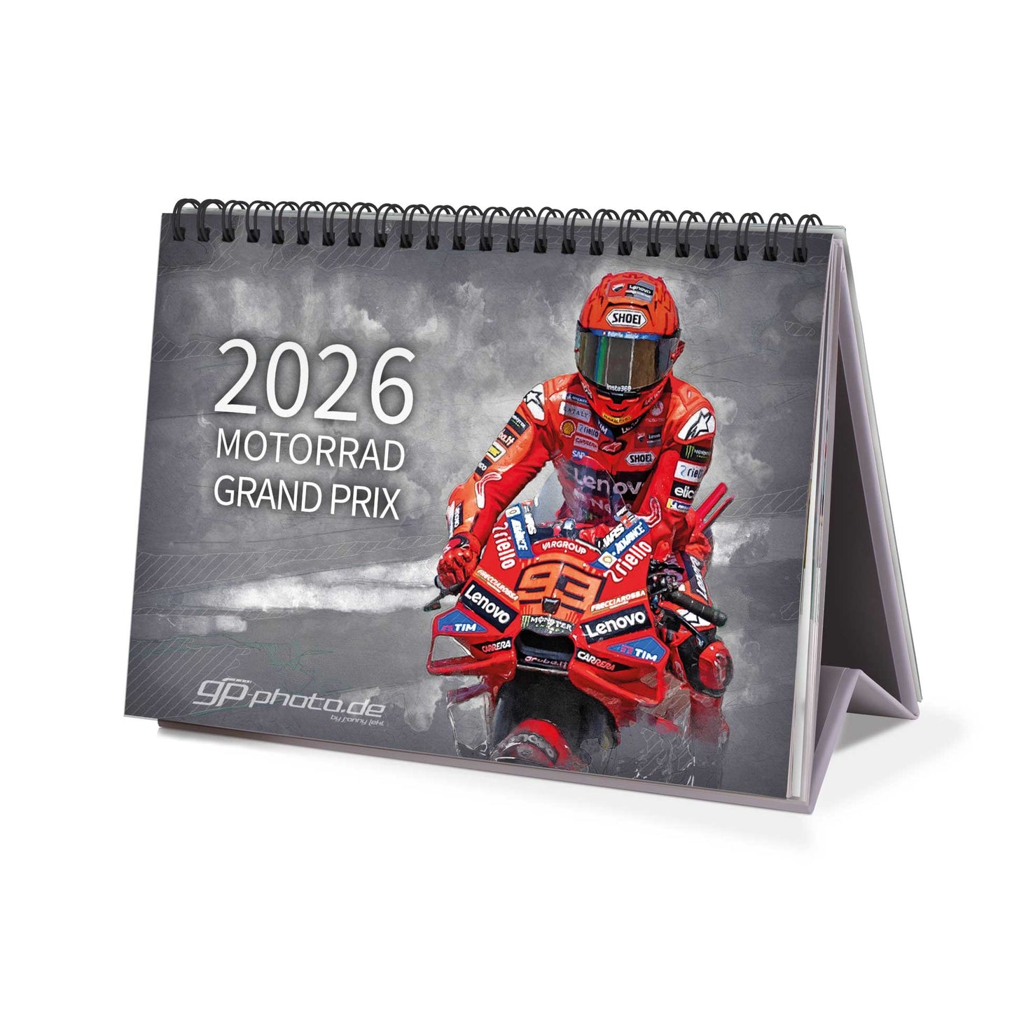 Tischkalender Motorrad Grand Prix Artwork - 2026
