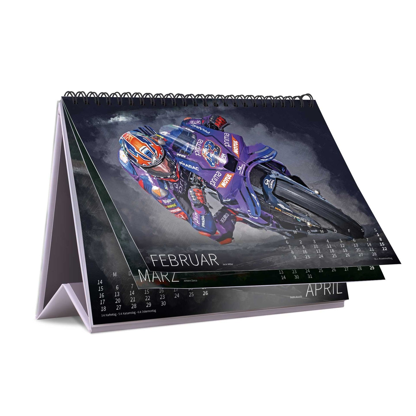 Tischkalender Motorrad Grand Prix Artwork - 2026