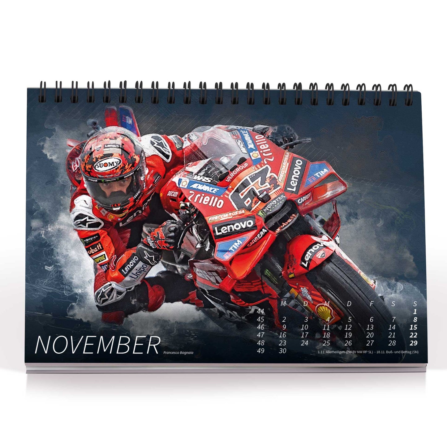 Tischkalender Motorrad Grand Prix Artwork - 2026