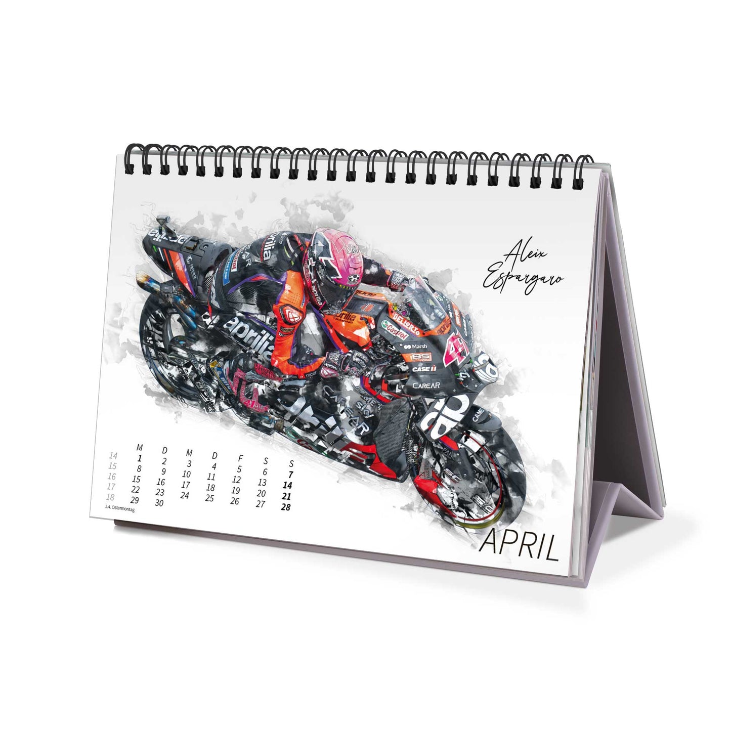 Tischkalender Motorrad Grand Prix Artwork - 2024