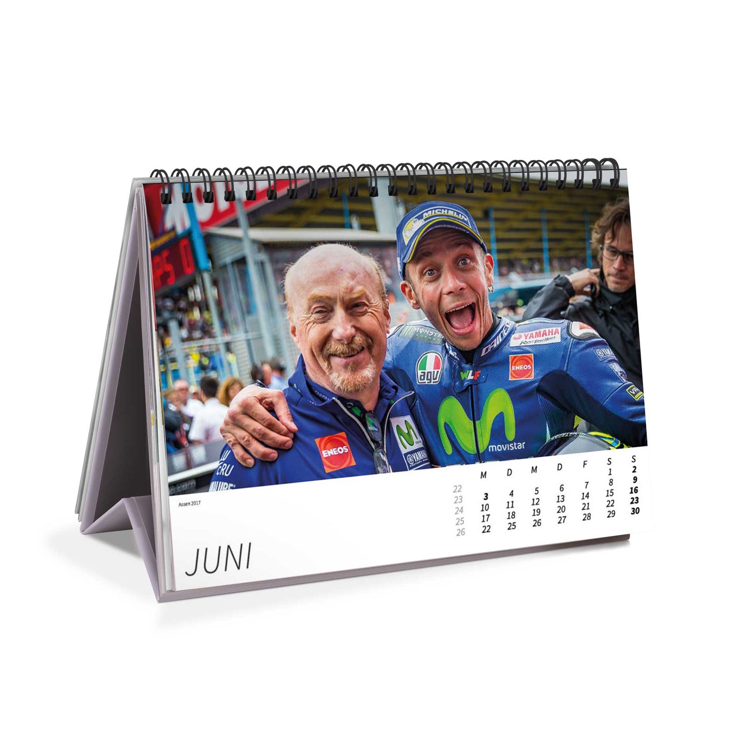 Tischkalender Valentino Rossi "back in the days" 2024