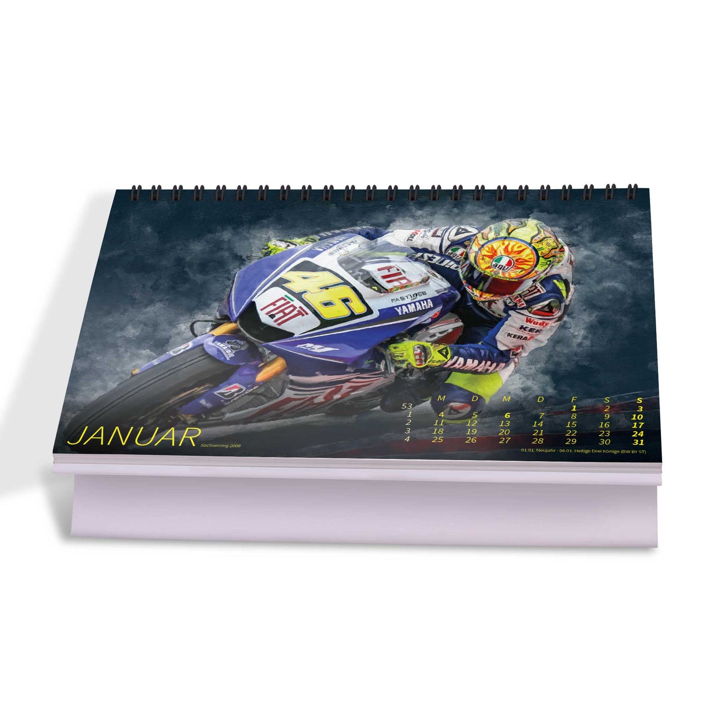 Tischkalender Valentino Rossi "back in the days" 2027