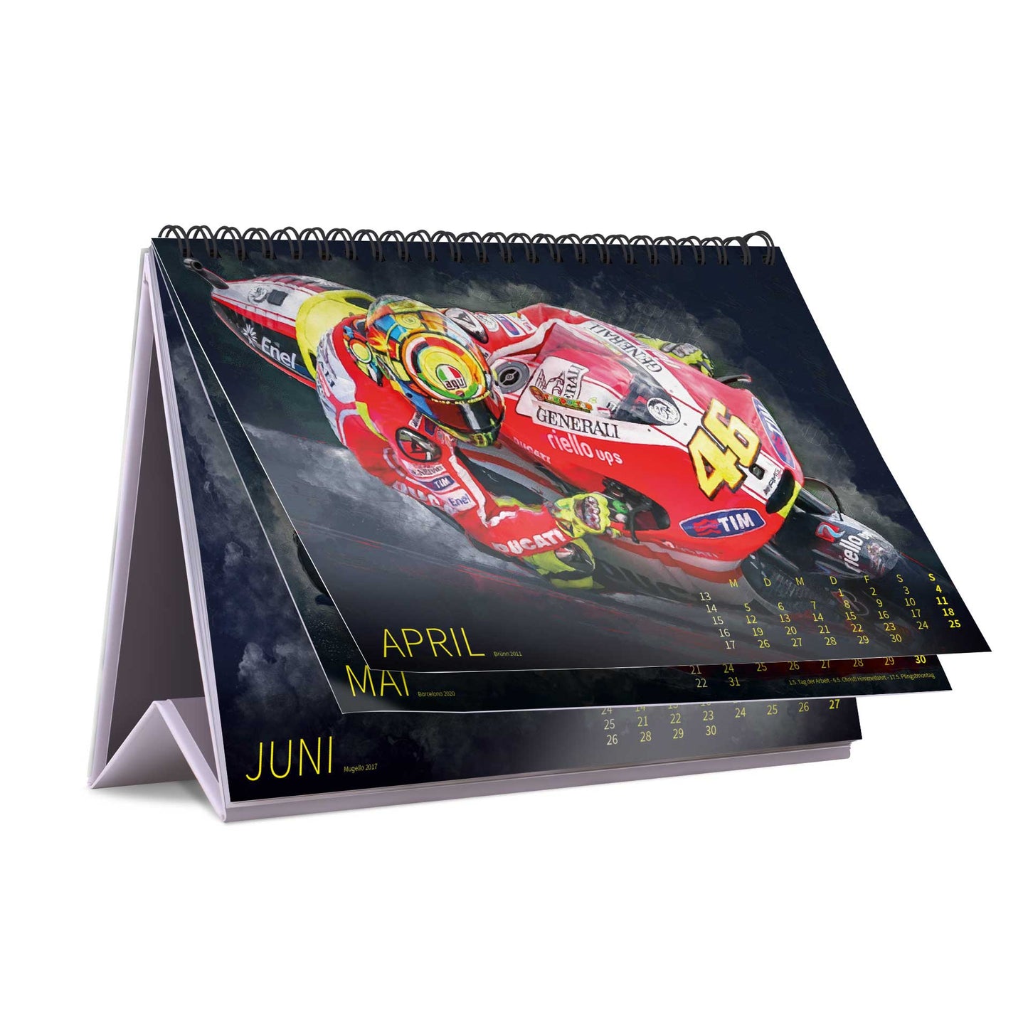 Tischkalender Valentino Rossi "back in the days" 2027