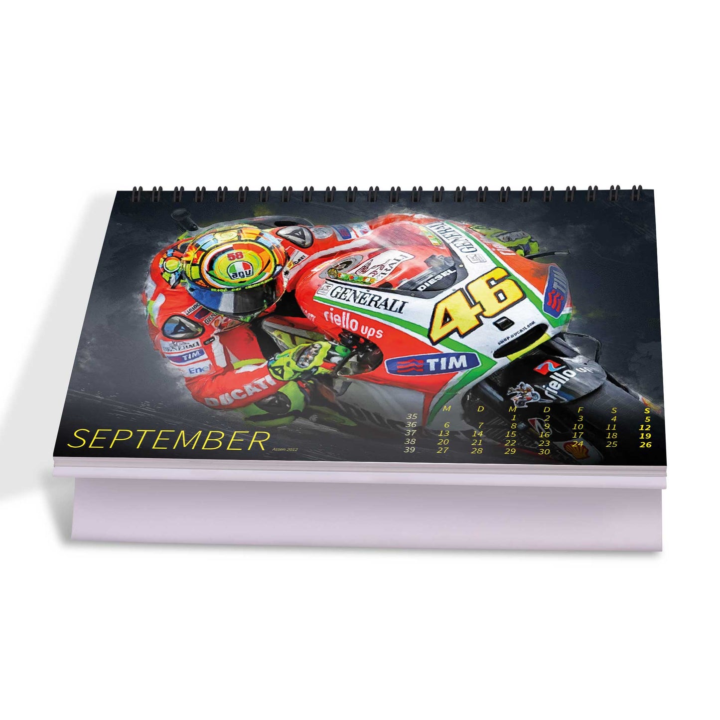 Tischkalender Valentino Rossi "back in the days" 2027