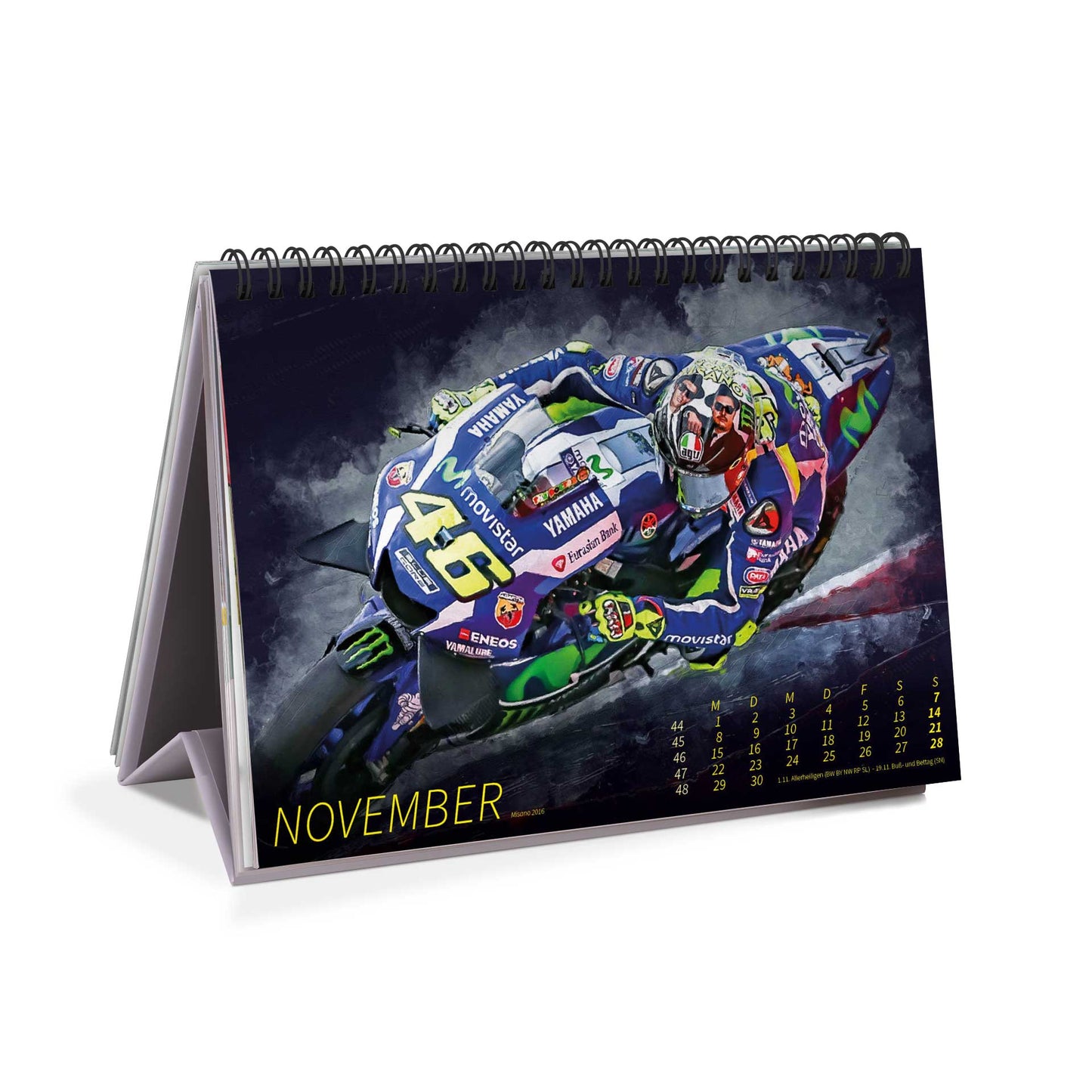Tischkalender Valentino Rossi "back in the days" 2027