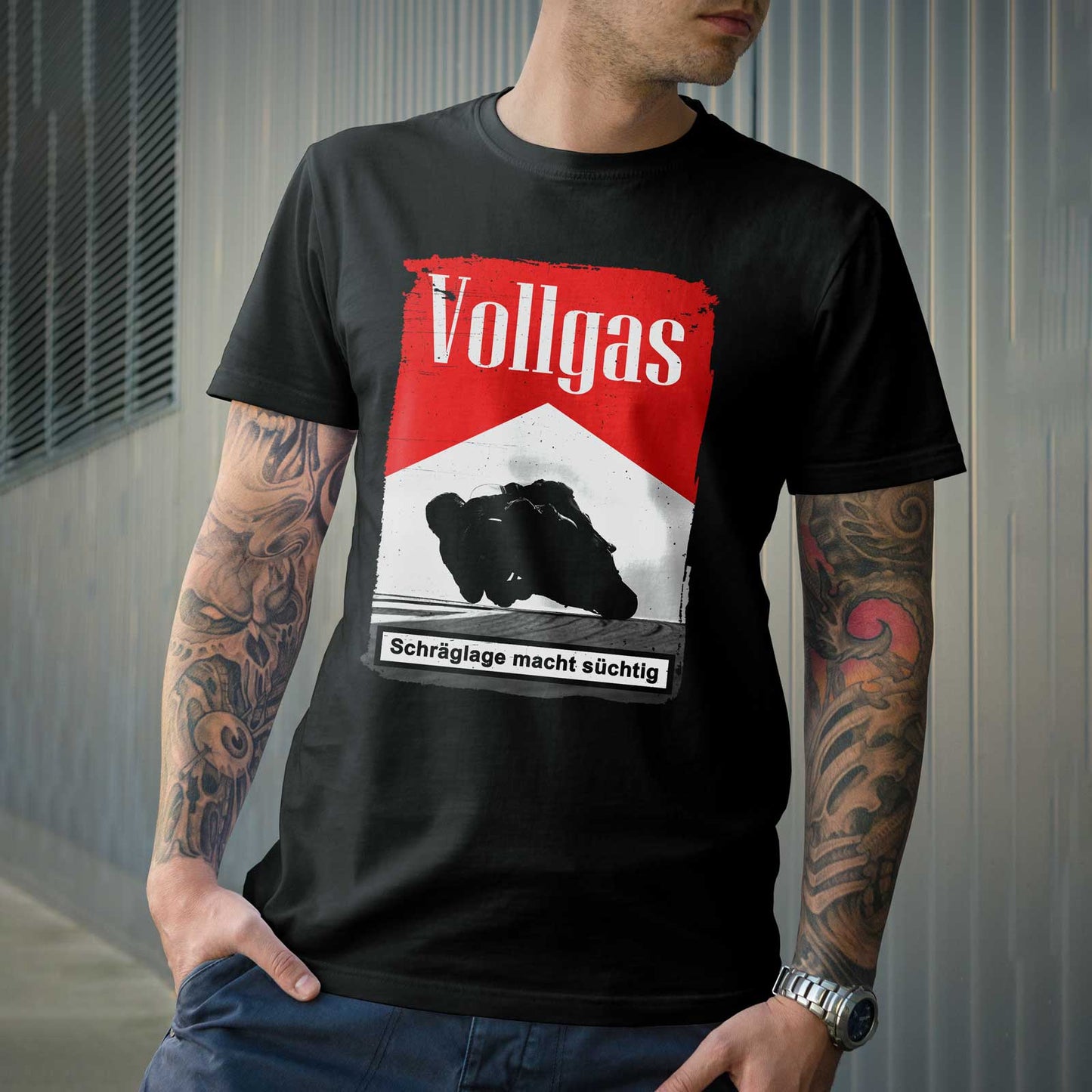 "VOLLGAS - Sucht" - Shirt - schwarz